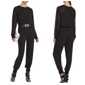 Never worn BCBGMAXAZRIA “MIKAH” jumpsuit in black